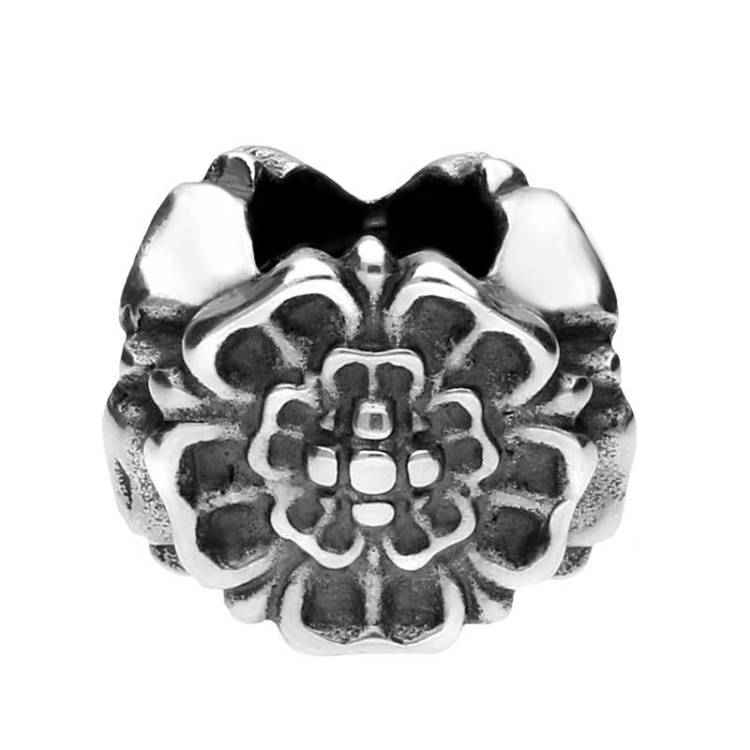 Sterling Silver Triple Rose Charm
