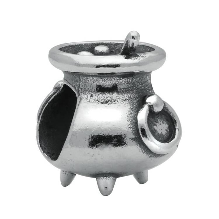 Sterling Silver Witches Cauldron Charm - Silver