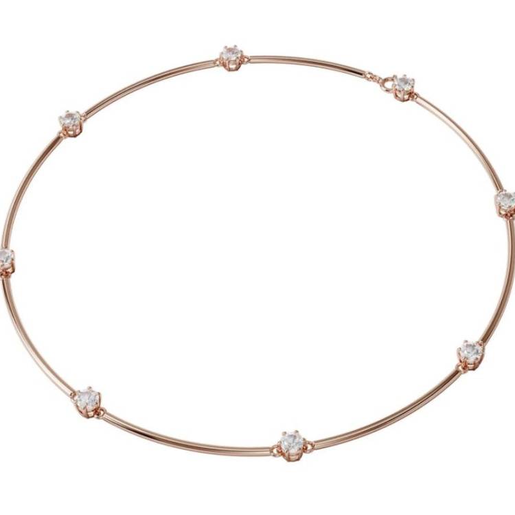 Swarovski Constella Rose Gold Tone Crystal Necklace
