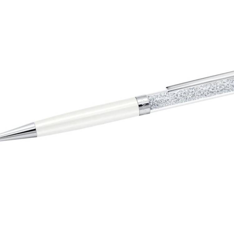 Swarovski Crystalline Ballpoint Pen White Chrome Plated Gift