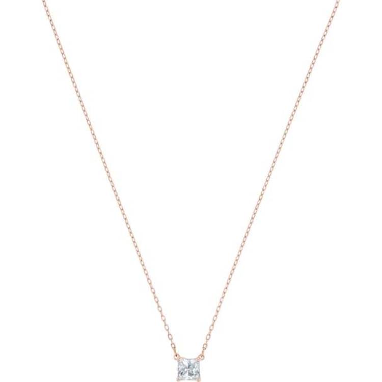 Swarovski Attract Rose Gold Plated Square Necklace