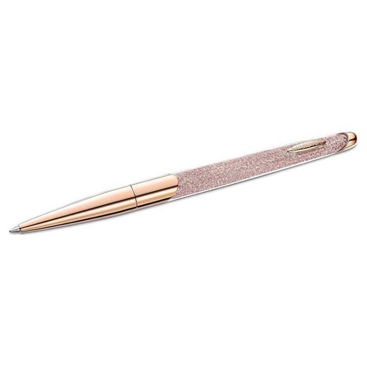 Swarovski Crystalline Nova Ballpoint Pink Rose Gold Plated Pen - Silver