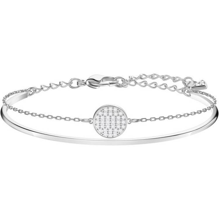 Swarovski Ginger White Rhodium Plated Bangle - Silver