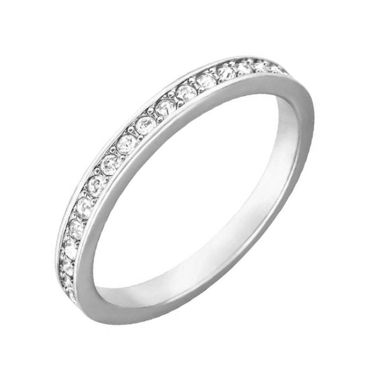 Swarovski Rare Rhodium Plated Ring - Size 58 - 58