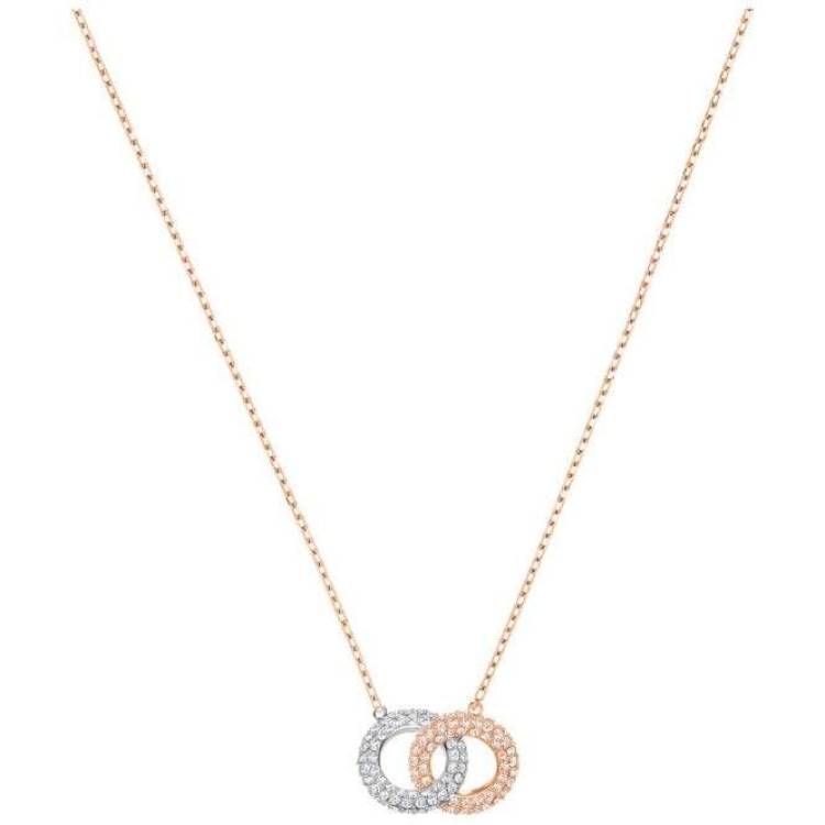 Swarovski Rose Gold Multi Crystal Necklace