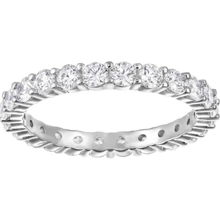 Swarovski Vittore Rhodium Plated XL Ring - Size 55