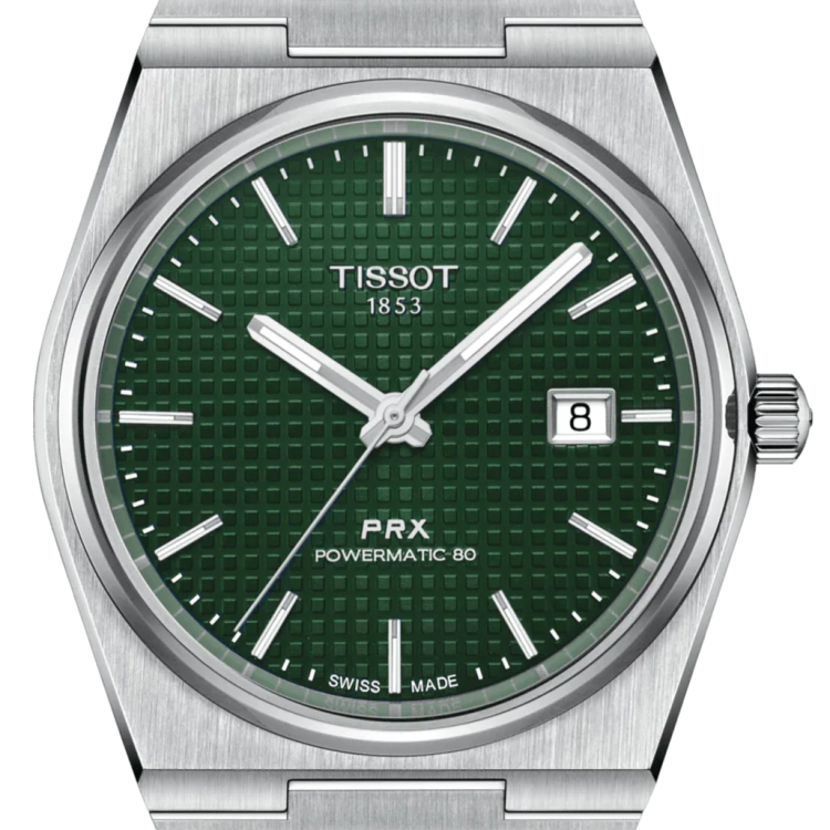 Tissot Watch PRX Powermatic 80 Mens - Green