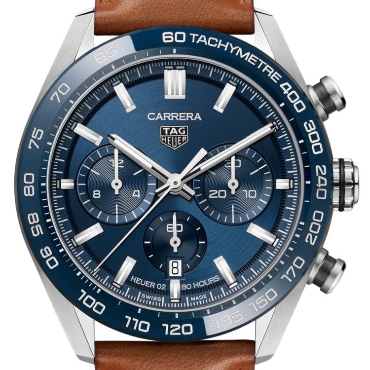 TAG Heuer Watch Carrera Automatic Chronograph - Blue