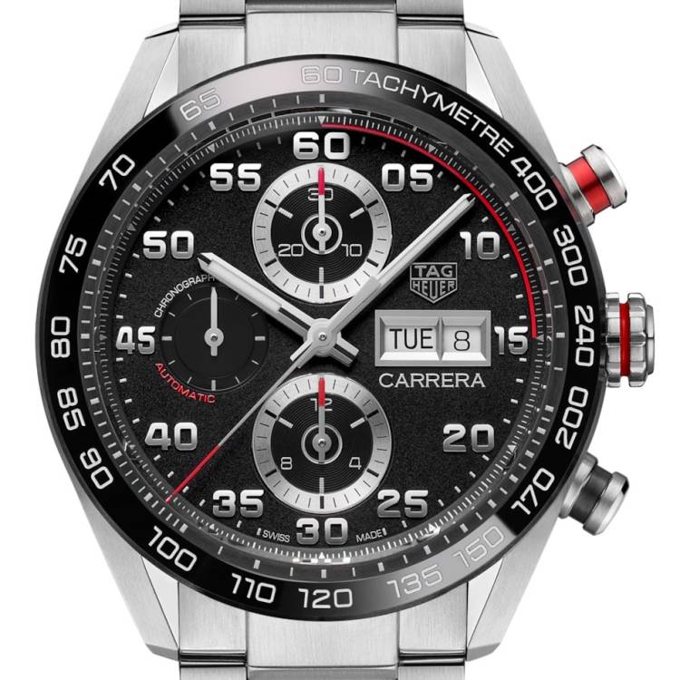TAG Heuer Watch Carrera Automatic Chronograph - Black