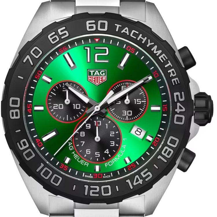 TAG Heuer Watch Formula 1 Chronograph Green Bracelet