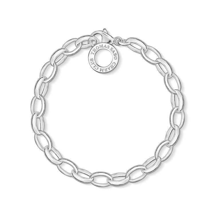 Thomas Sabo Charm Club Sterling Silver Large Link Charm Bracelet - L
