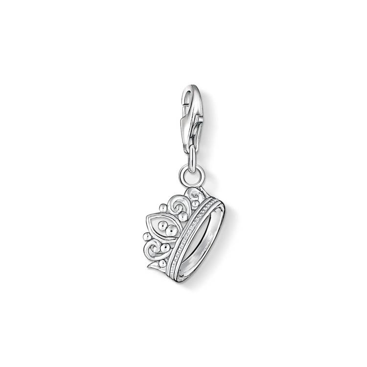 Thomas Sabo Charm Club Sterling Silver Crown Charm - Silver