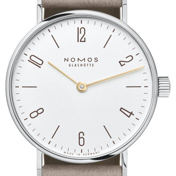 Nomos Glashutte Watch Tangente 33 Duo Steel Back - White