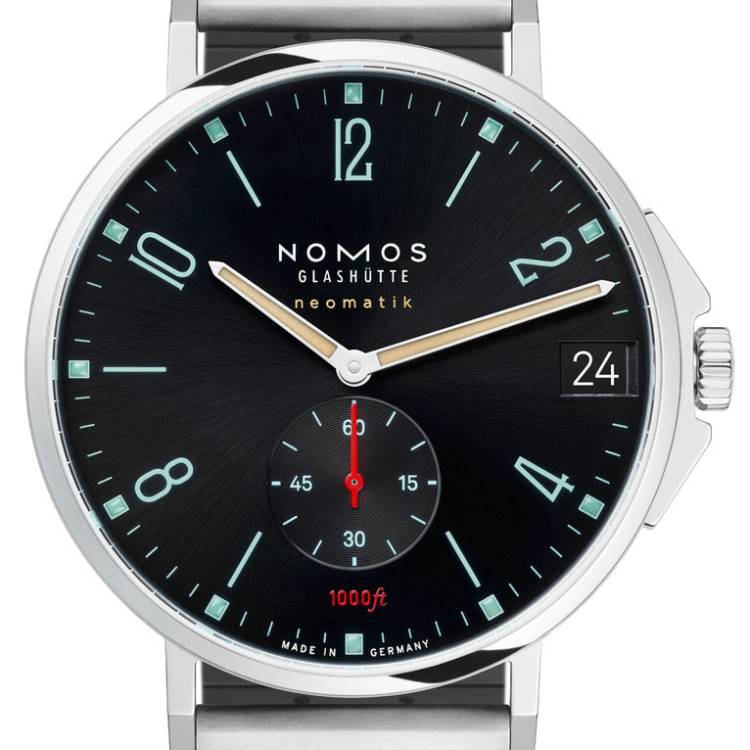 Nomos Glashutte Watch Tangente Sport Neomatik 42 Date Marine Black Sapphire Crystal - Black