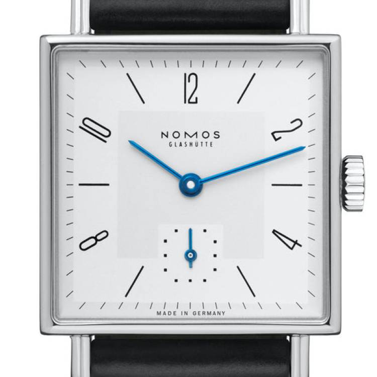 Nomos Glashutte Watch Tetra 27 Steel Back - White