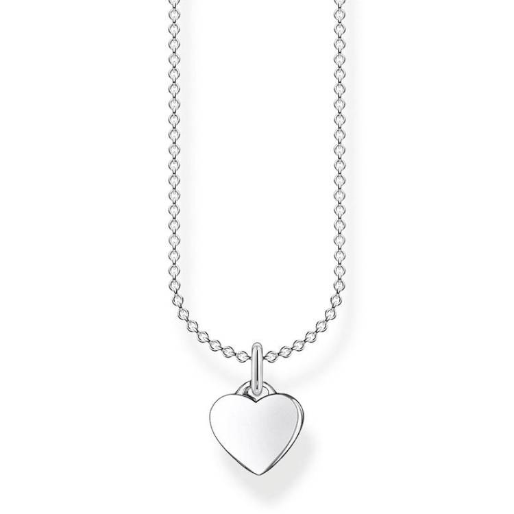 Thomas Sabo Charm Club Sterling Silver Heart Necklace - 38-45cm
