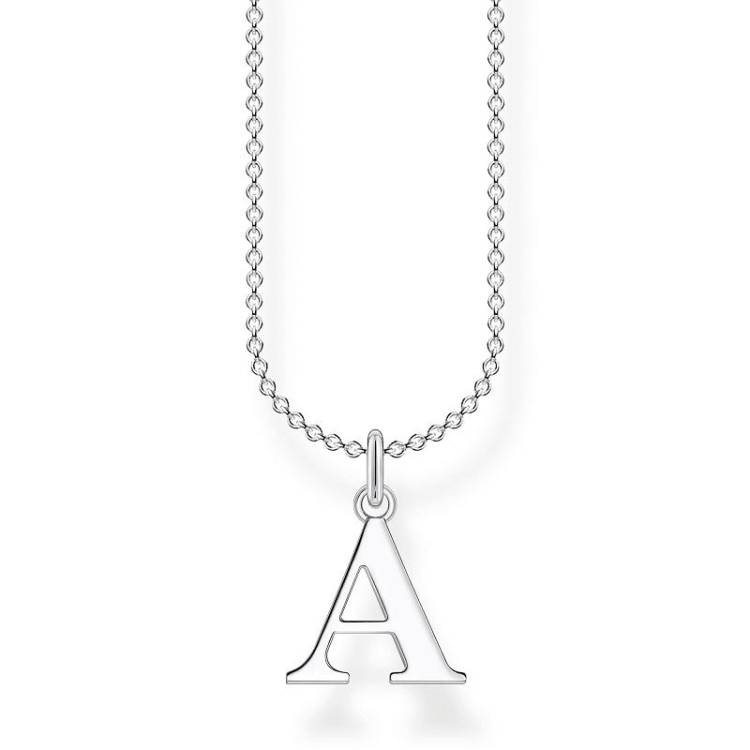 Thomas Sabo Charm Club Sterling Silver Letter A Necklace