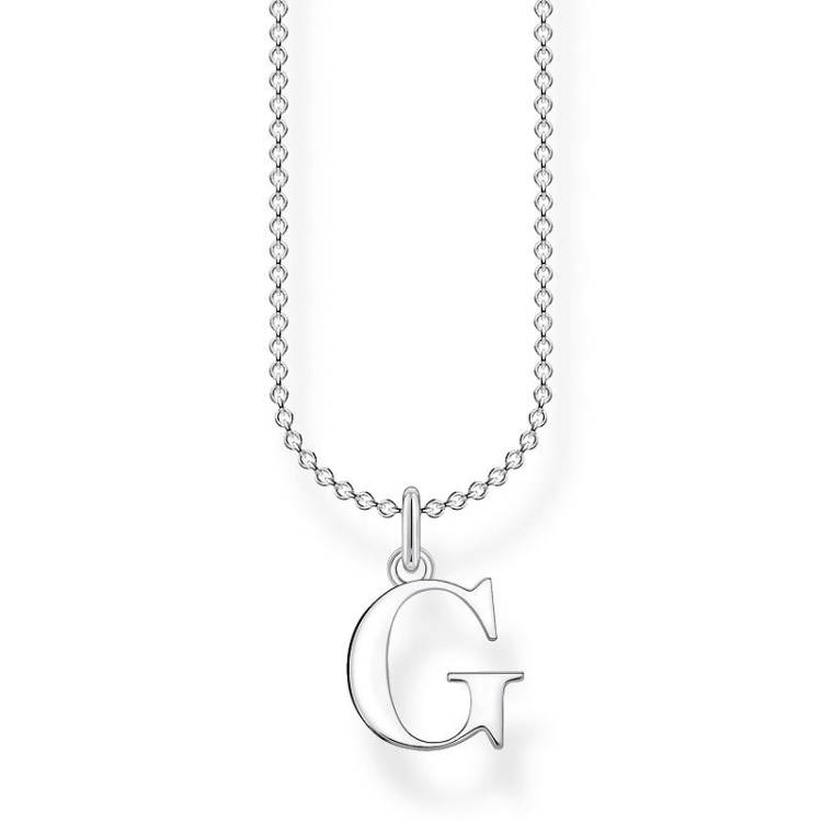 Thomas Sabo Charm Club Sterling Silver Letter G Necklace