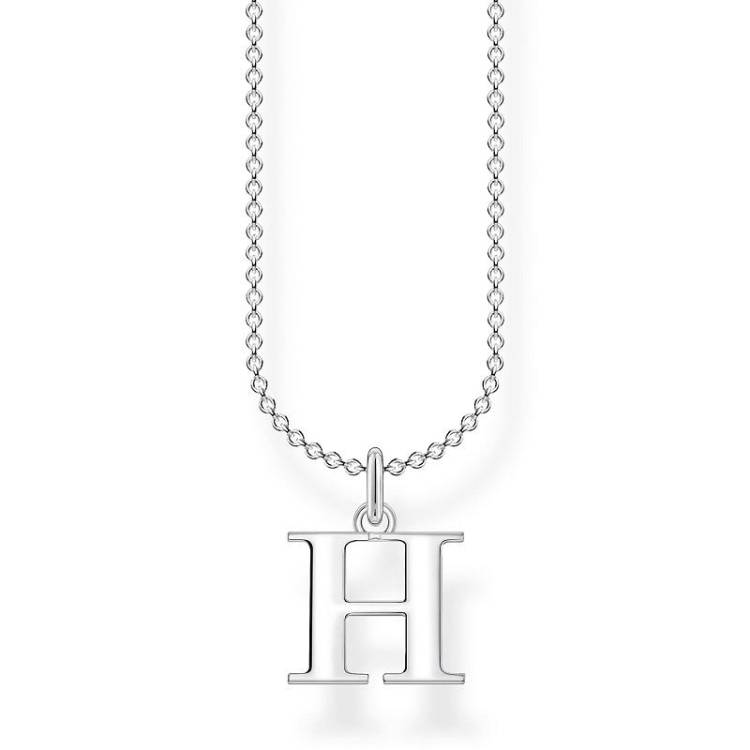 Thomas Sabo Charm Club Sterling Silver Letter H Necklace