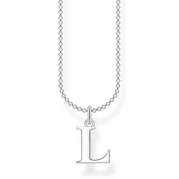 Thomas Sabo Charm Club Sterling Silver Letter L Necklace