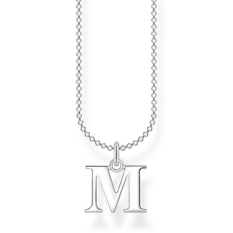 Thomas Sabo Charm Club Sterling Silver Letter M Necklace
