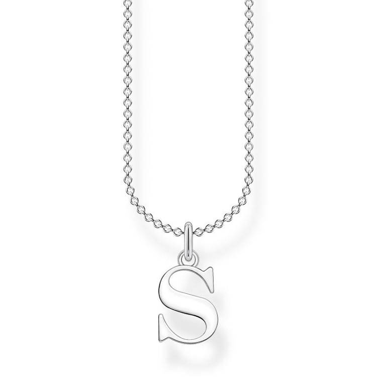 Thomas Sabo Charm Club Sterling Silver Letter S Necklace