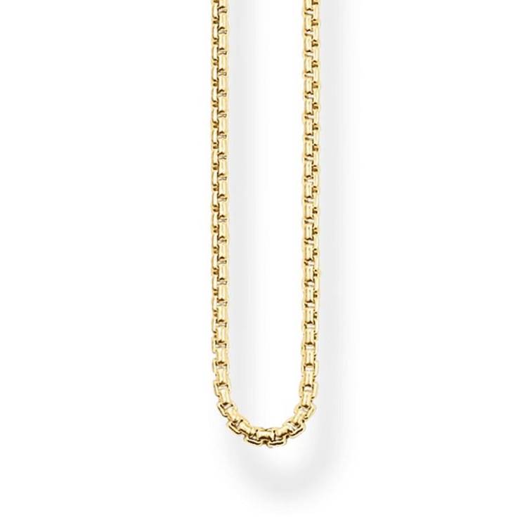 Thomas Sabo Sterling Silver Gold Plated Venezia Chain - 90cm