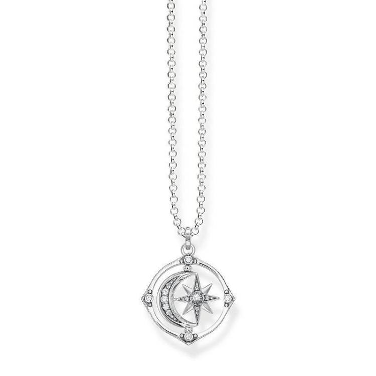 Thomas Sabo Sterling Silver Star Moon Necklace