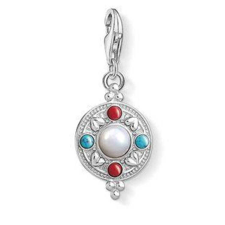 Thomas Sabo Charm Club Ethnic Coin Charm D - Silver