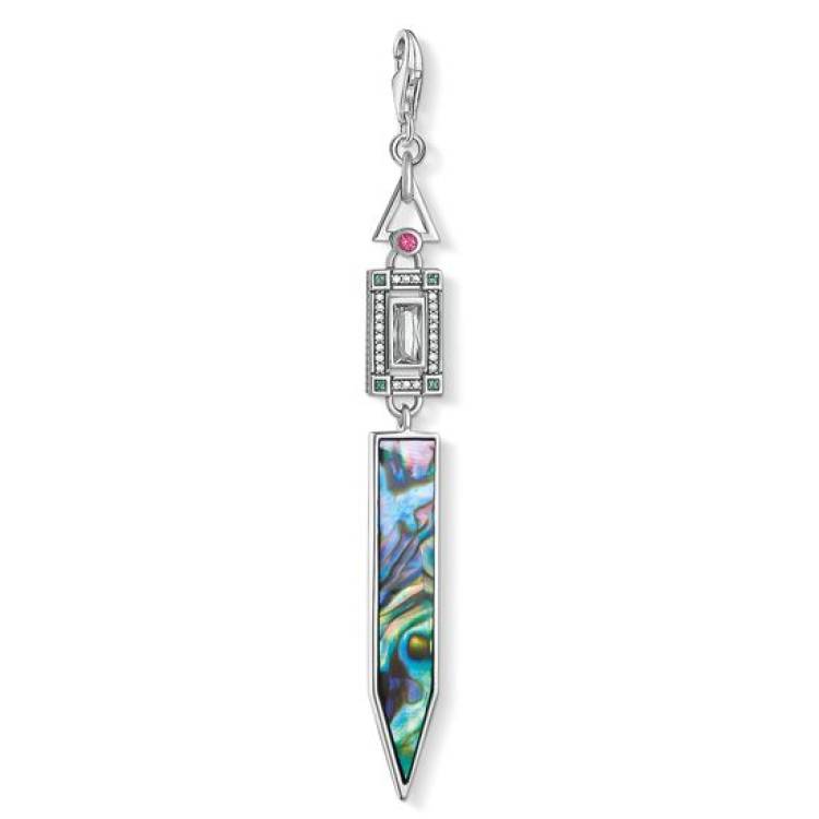 Thomas Sabo Charm Club Sterling Silver Abalone Mother of Pearl Pendant