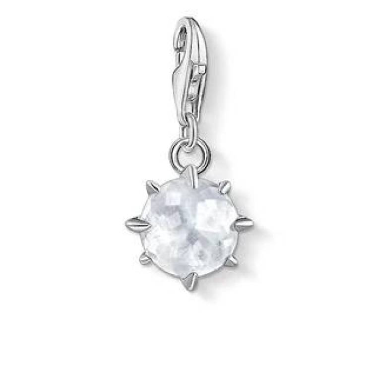 Thomas Sabo Charm Club Sterling Silver April Birthstone Charm - Silver