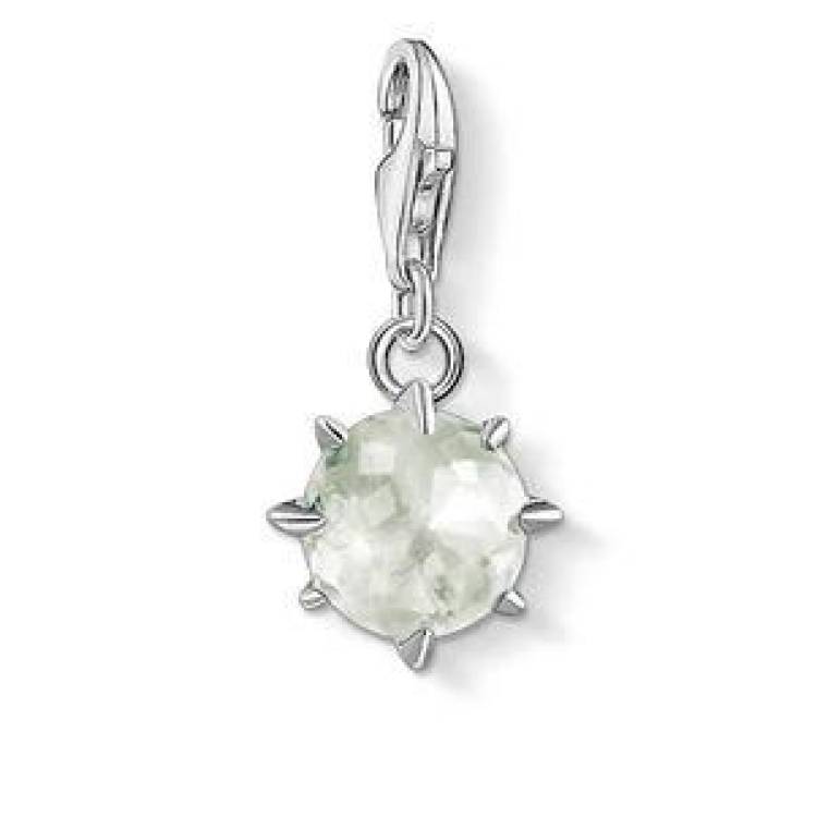 Thomas Sabo Charm Club Sterling Silver August Birthstone Charm - Silver