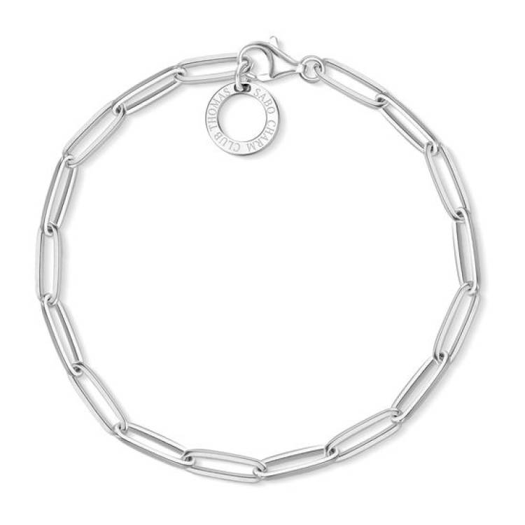 Thomas Sabo Charm Club Sterling Silver Charm Bracelet 17cm - Silver