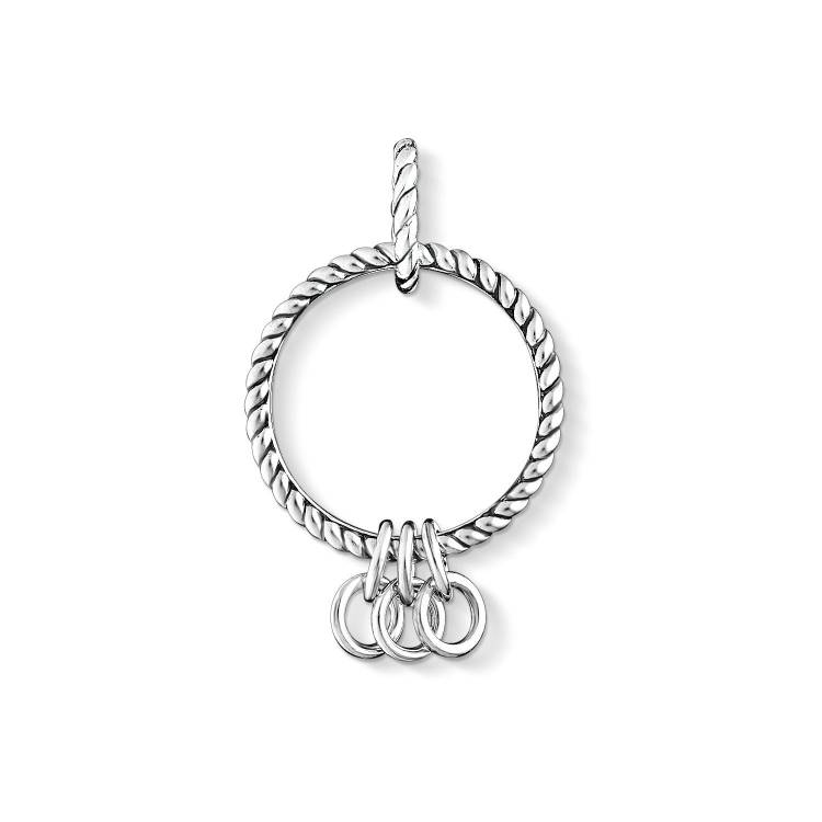 Thomas Sabo Charm Club Sterling Silver Charm Carrier D - Silver