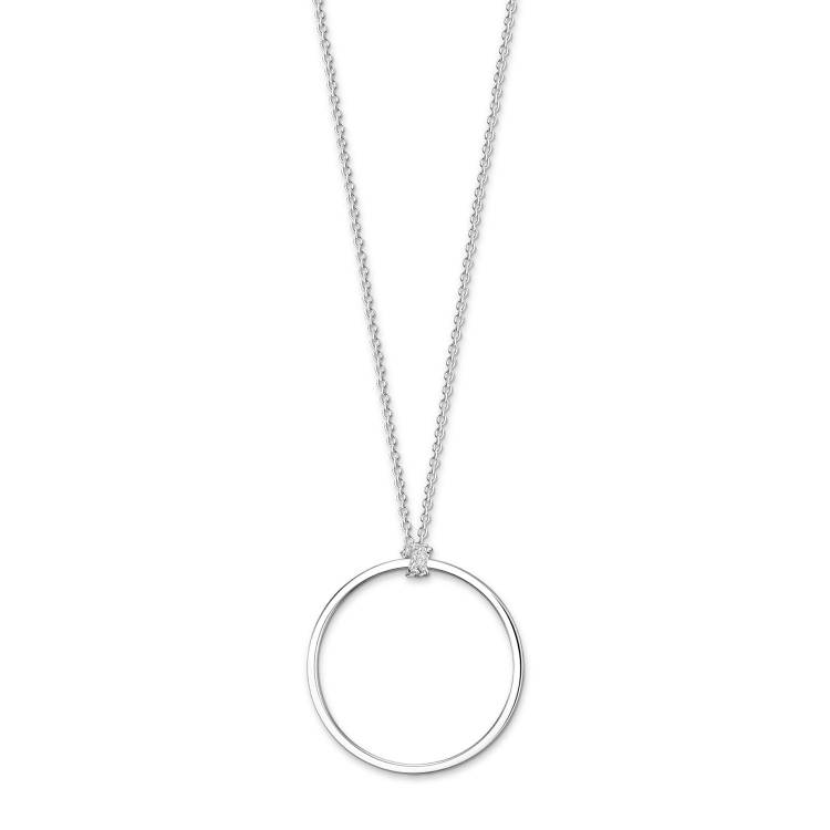 Thomas Sabo Charm Club Sterling Silver Circle Necklace - 70cm