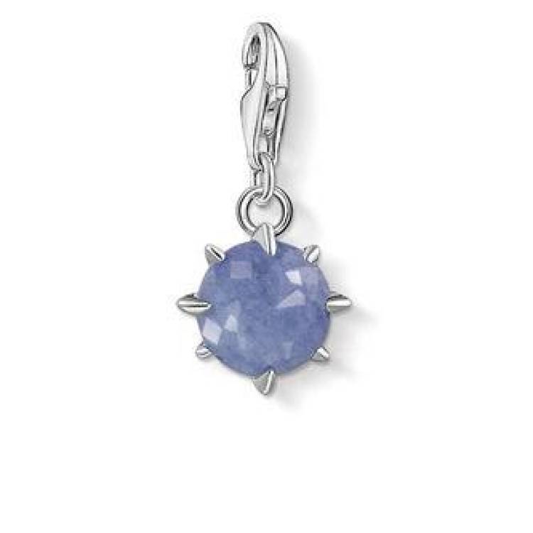Thomas Sabo Charm Club Sterling Silver December Birthstone Charm - Silver