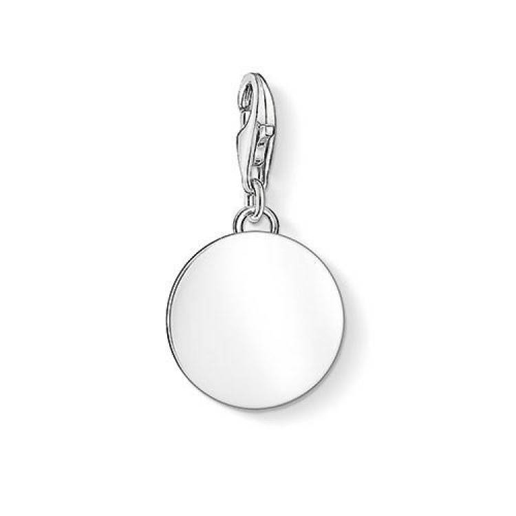 Thomas Sabo Charm Club Sterling Silver Disc Charm - Silver
