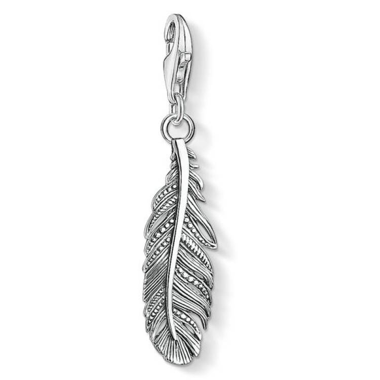 Thomas Sabo Charm Club Sterling Silver Ethnic Feather Charm