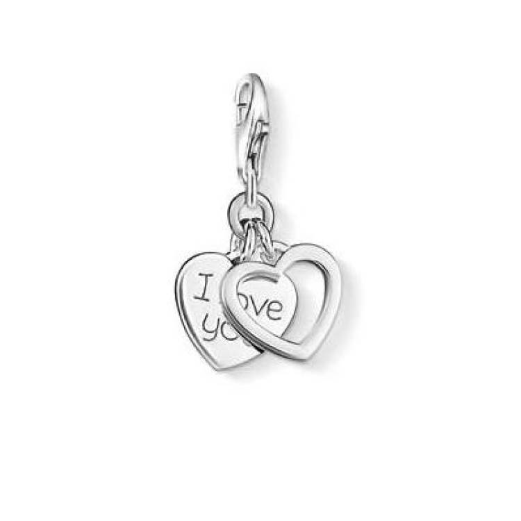 Thomas Sabo Charm Club Sterling Silver I Love You Charm - Silver