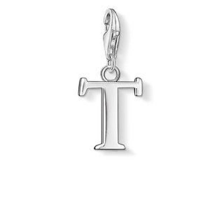 Thomas Sabo Charm Club Sterling Silver Letter T Charm