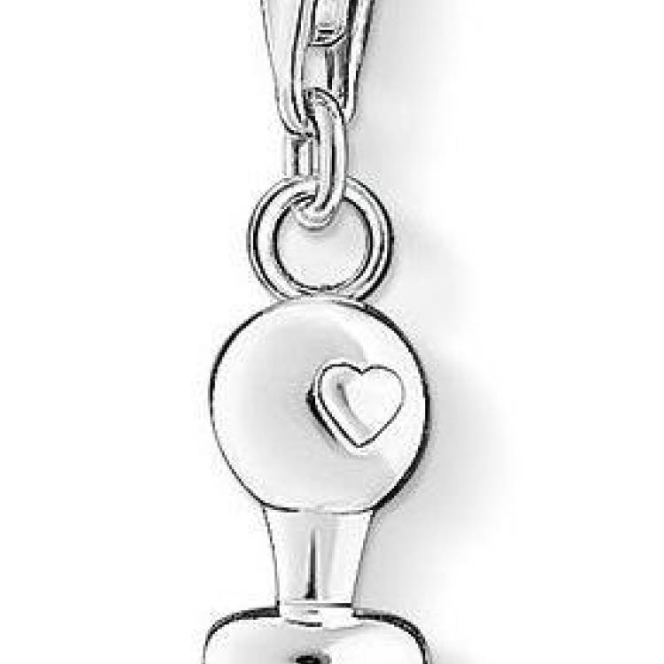 Thomas Sabo Charm Club Sterling Silver Love Stamp D - Silver