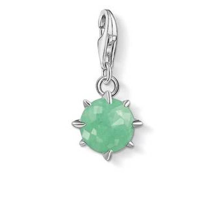 Thomas Sabo Charm Club Sterling Silver May Birthstone Charm - Silver