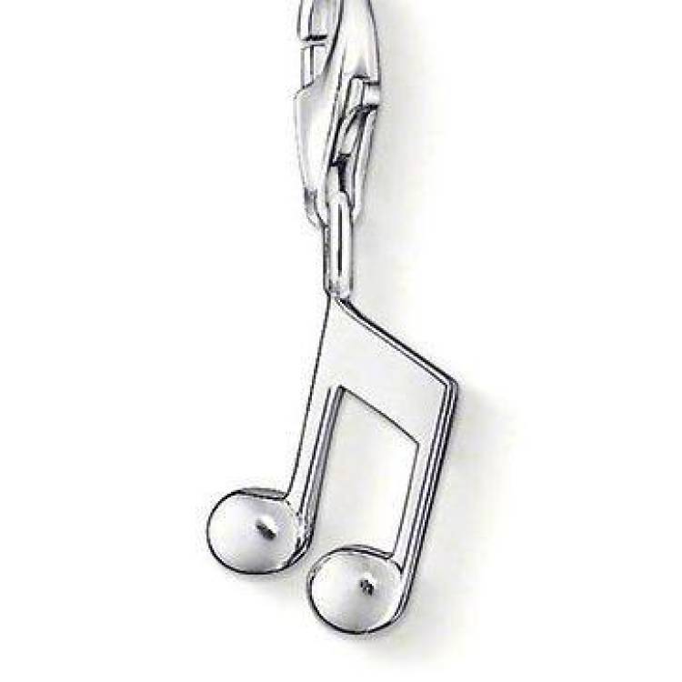 Thomas Sabo Charm Club Sterling Silver Music Note Charm - Silver