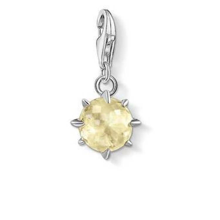 Thomas Sabo Charm Club Sterling Silver November Birthstone Charm - Silver