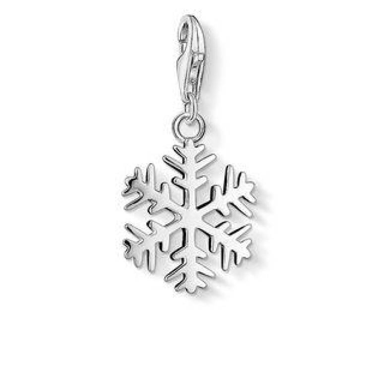 Thomas Sabo Charm Club Sterling Silver Snowflake Charm - Silver