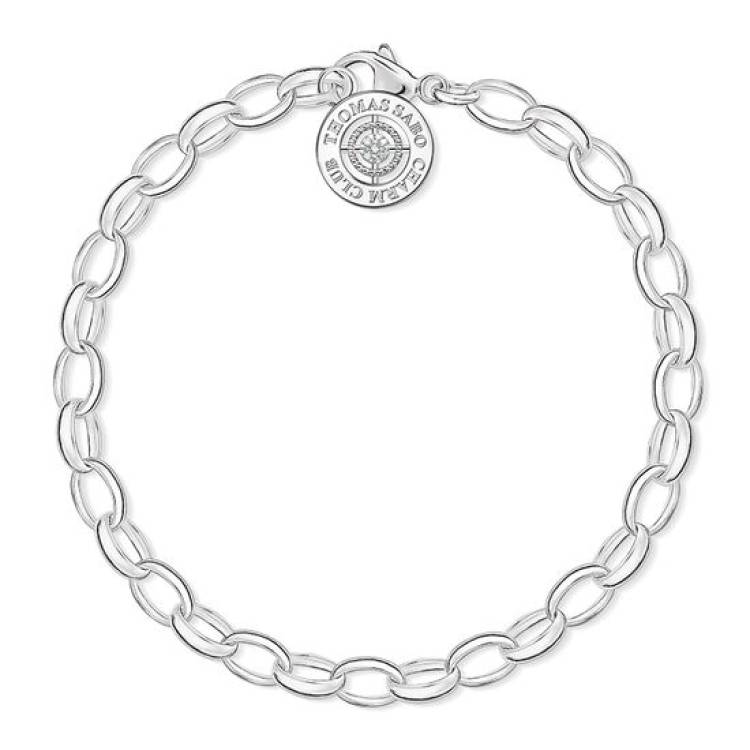 Thomas Sabo Charm Club Sterling Silver Diamond Charm Bracelet 19.5cm