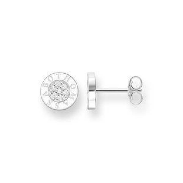 Thomas Sabo Earrings Glam And Soul Silver Zirconia Classic Studs - Silver