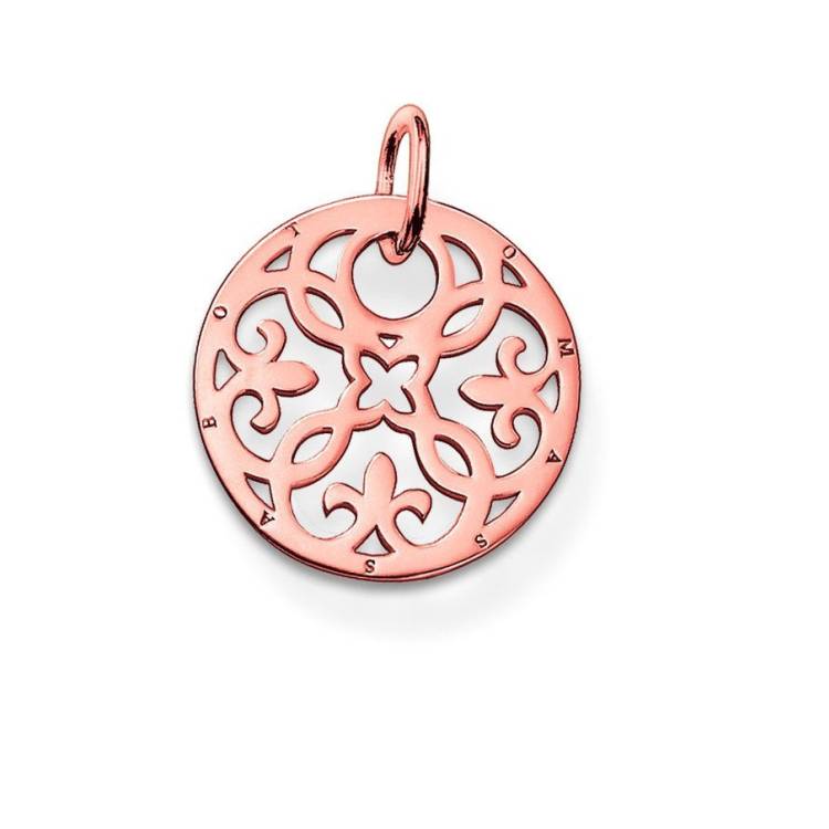 Thomas Sabo Glam And Soul Rose Gold Ornament Pendant D - Silver