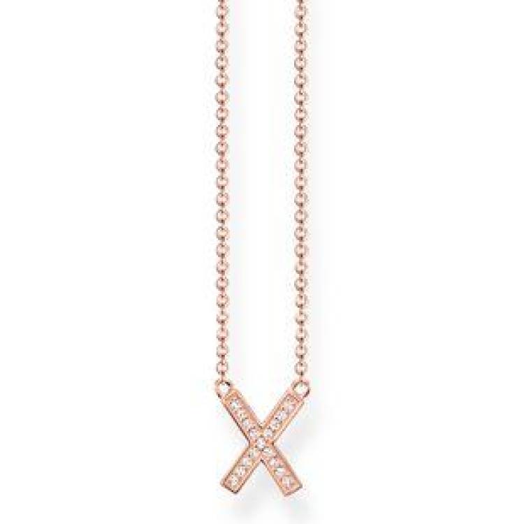 Thomas Sabo Glam And Soul Rose Gold Necklace D - Silver