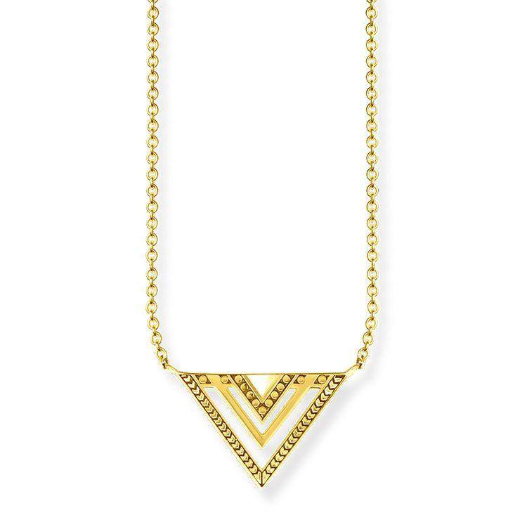 Thomas Sabo Glam And Soul Yellow Gold Africa Necklace D - Yellow Gold
